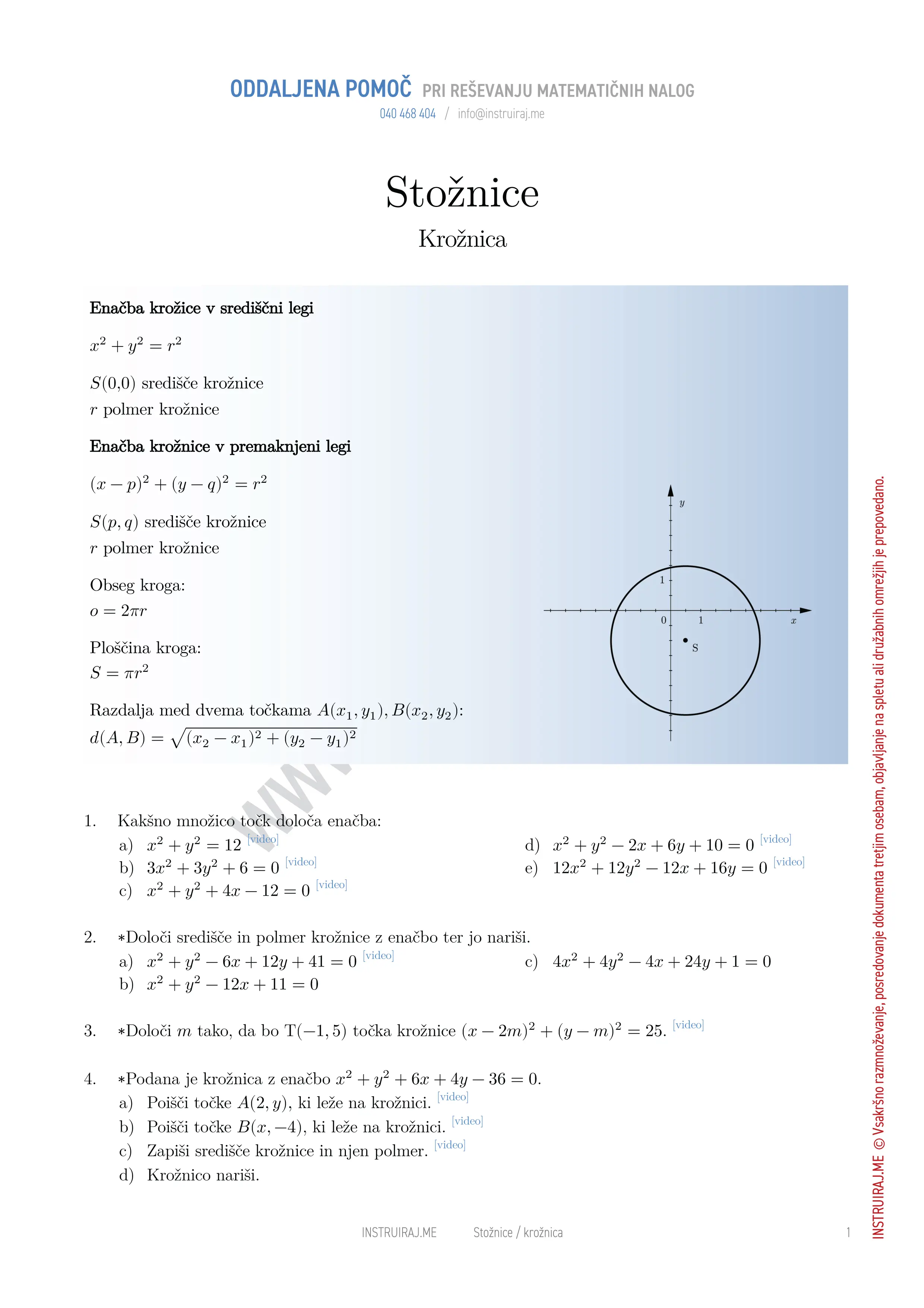 Stožnice: Krožnica